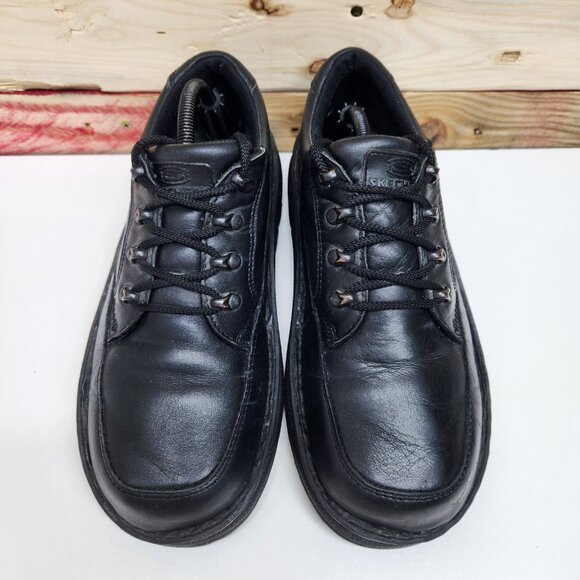 Vintage Y2k Skechers Chunky Shoes Platform Jammers Men’s Sz 9.5 Triple Black main image 9